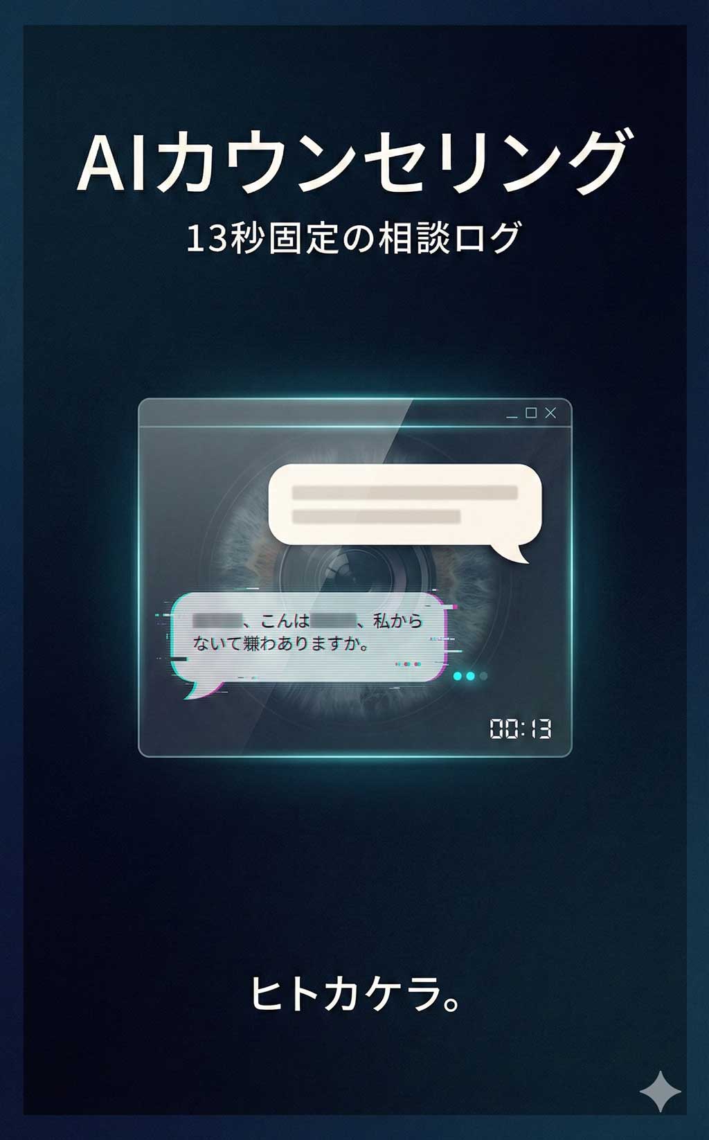 AIカウンセリング：13秒固定の相談ログ ー表紙