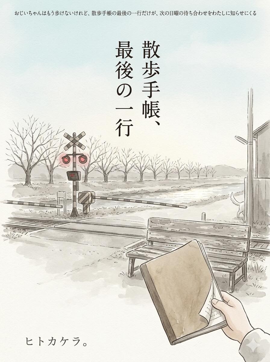 散歩手帳、最後の一行（表紙準備中）