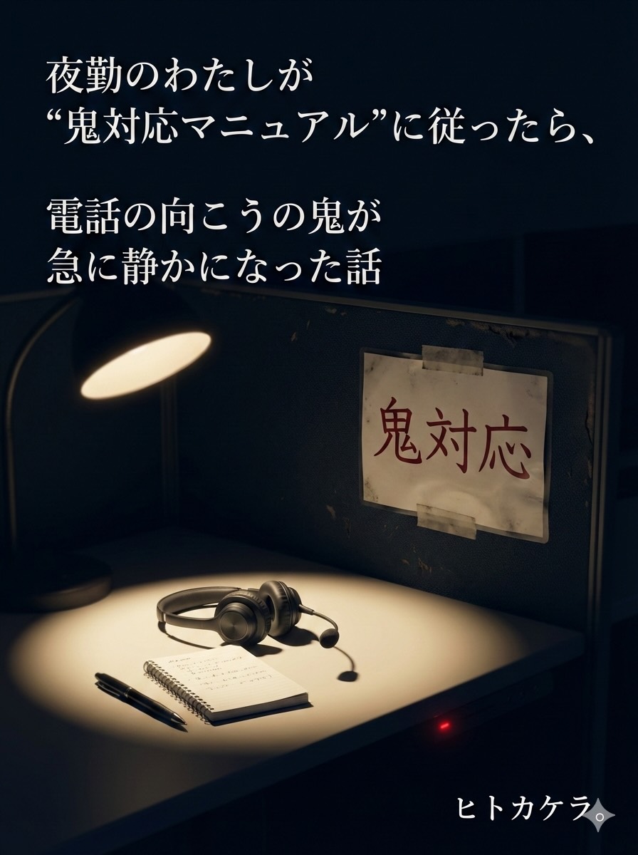 夜勤のわたしが“鬼対応マニュアル”に従ったら、電話の向こうの鬼が急に静かになった話（表紙準備中）